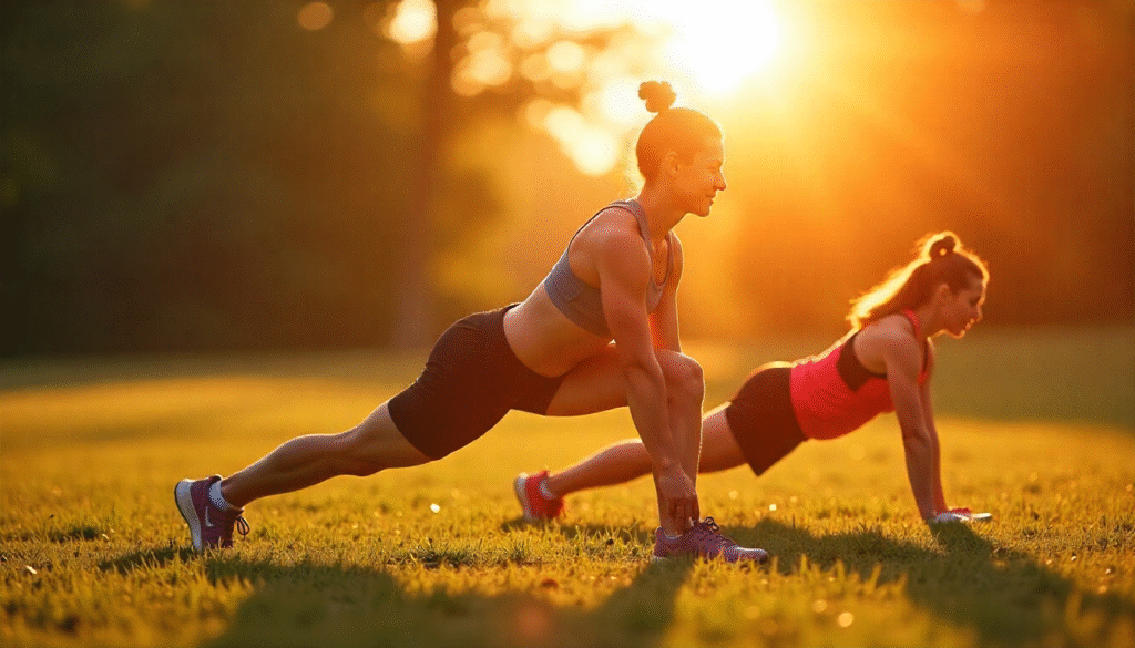 2 fit women doing core exercises with wiserhealth